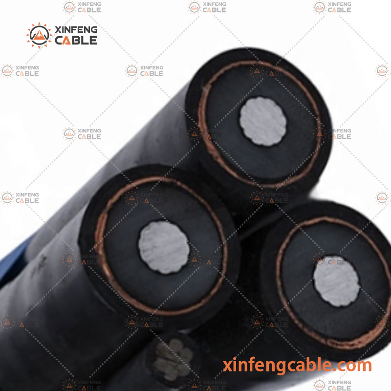 Câble Aérien Bunché en Aluminium Haute Tension Al/XLPE 11kv Malemute 11kv Prix du Fil Électrique Aérien en Aluminium