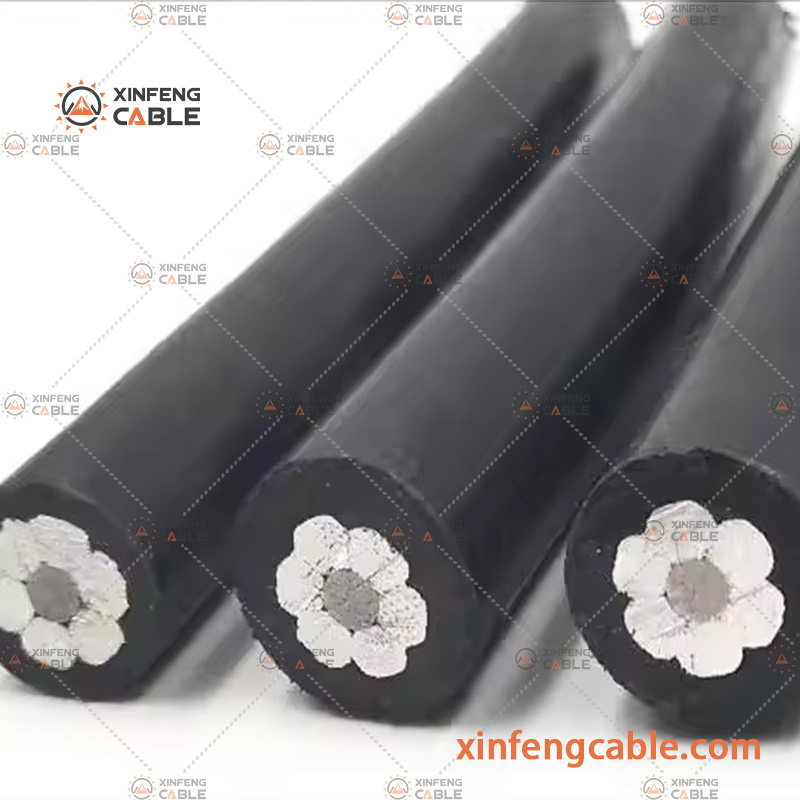 IEC 60502 Standard Aluminium XLPE PVC Insulated Electric Aerial Bundled Cable