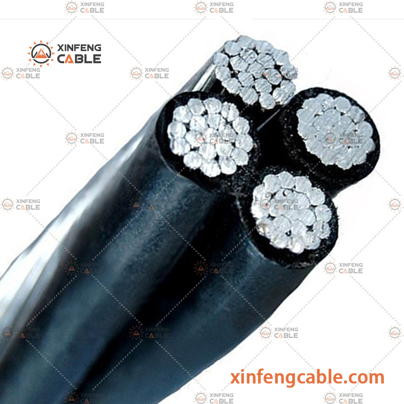 LV Single 1 2 4 5 Core 25mm 70mm 95mm2 185mm Aluminium Aerial Bundled Overhead ABC Power Cable