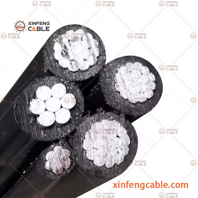 Low Voltag Electrical Wire XLPE PVC Insulated Aerial Bundle Overhead ABC Cable