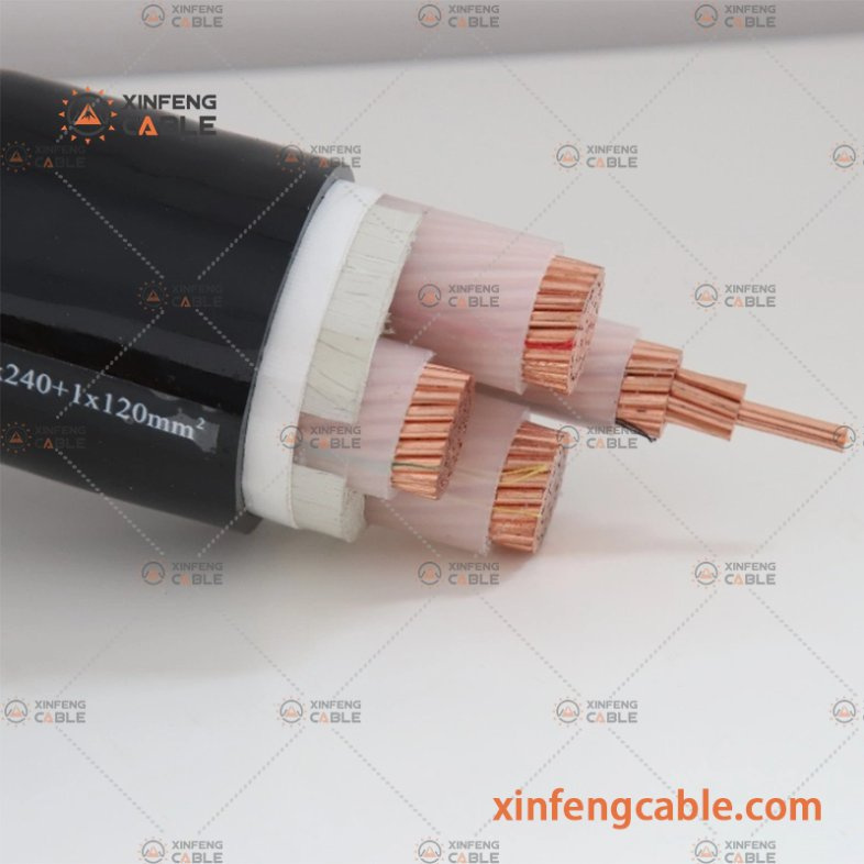Low Voltage 4 Core Copper Conductor XLPE Insulation PVC Sheath Swa Power Cable