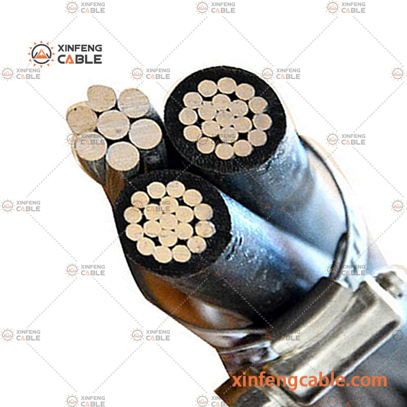 Low Voltage AAC AAAC Conductor PVC/XLPE Insulted Aerial Bunched Cable