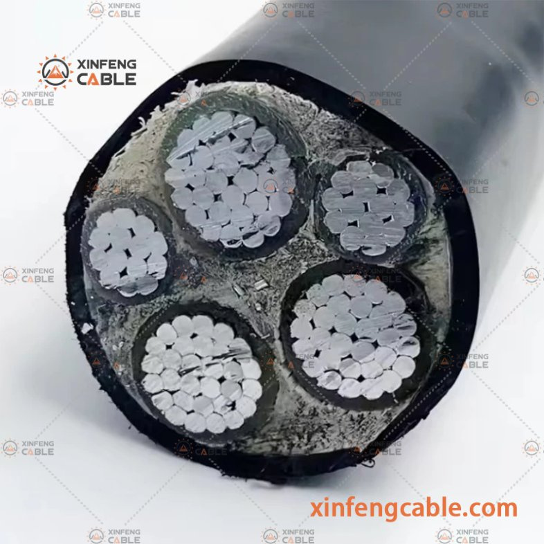 Low Voltage Aluminum (Al) Conductor XLPE Insulation PVC Jacket Cable