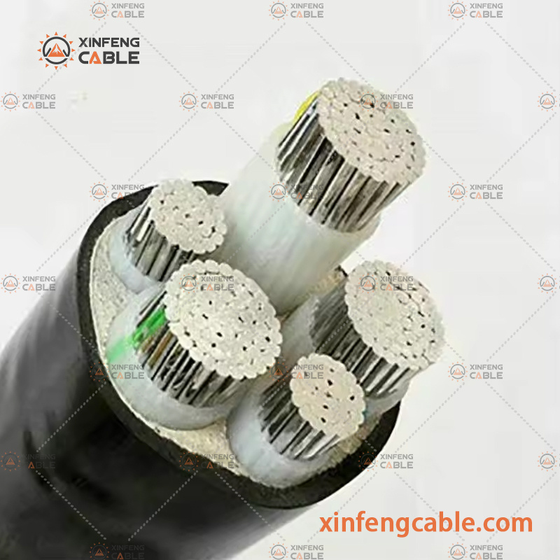 Low Voltage Aluminum Conductor Armoured Electrical Wire Cable