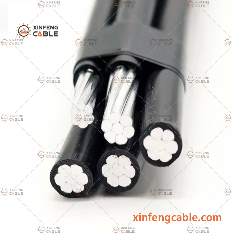 Low Voltage Aluminum Wire Aerial Bundle Overhead ABC Cable Nautral Conductor
