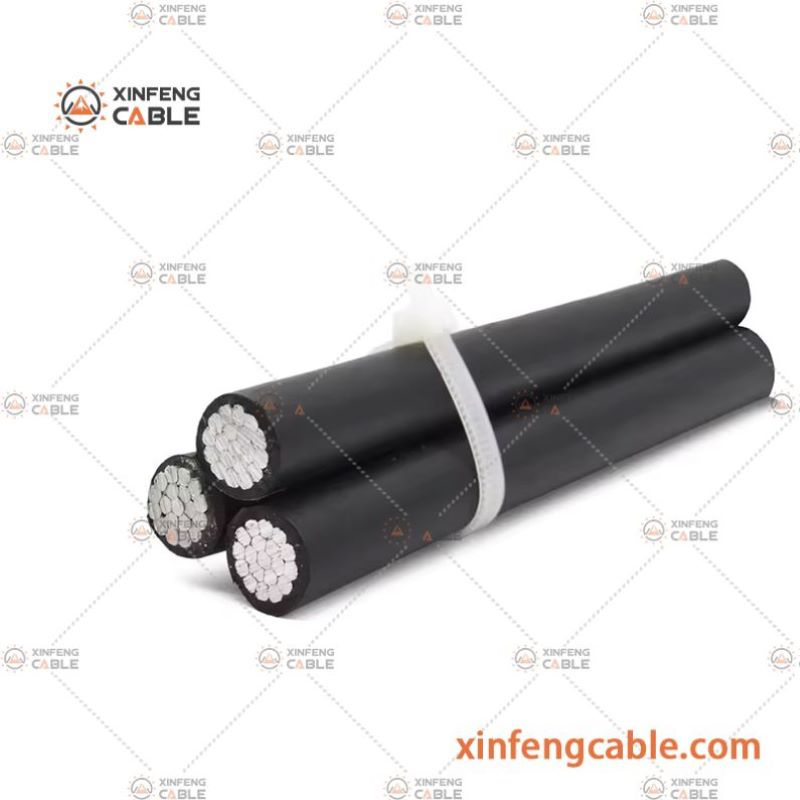 Low Voltage BS7870-5 Standard 4 Cores 3cores ABC Aluminum Aerial Bundle Cable