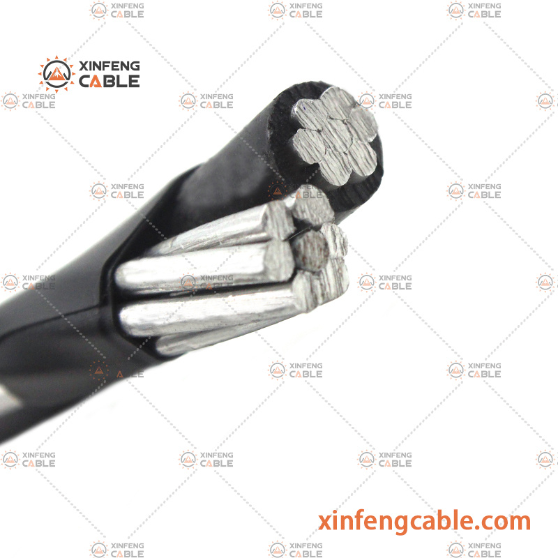 Basse Tension BS7870-5 Câble Aérien Multifilaire Standard ABC Faisceau Aérien Conducteur en Aluminium
