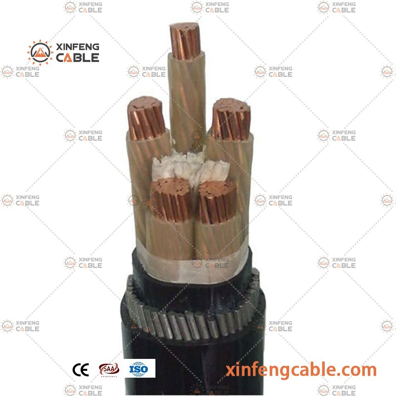Low Voltage Cable 35mm 50mm 70mm 4 Copper Core Armoured Power Cable with PVC XLPE Insulated Sheath
