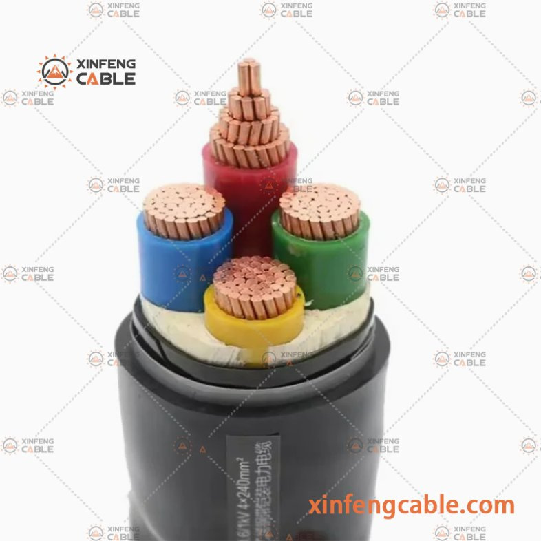 Low Voltage Electric Power Cable High Transmission Efficiency 3 Core Armoured Cable