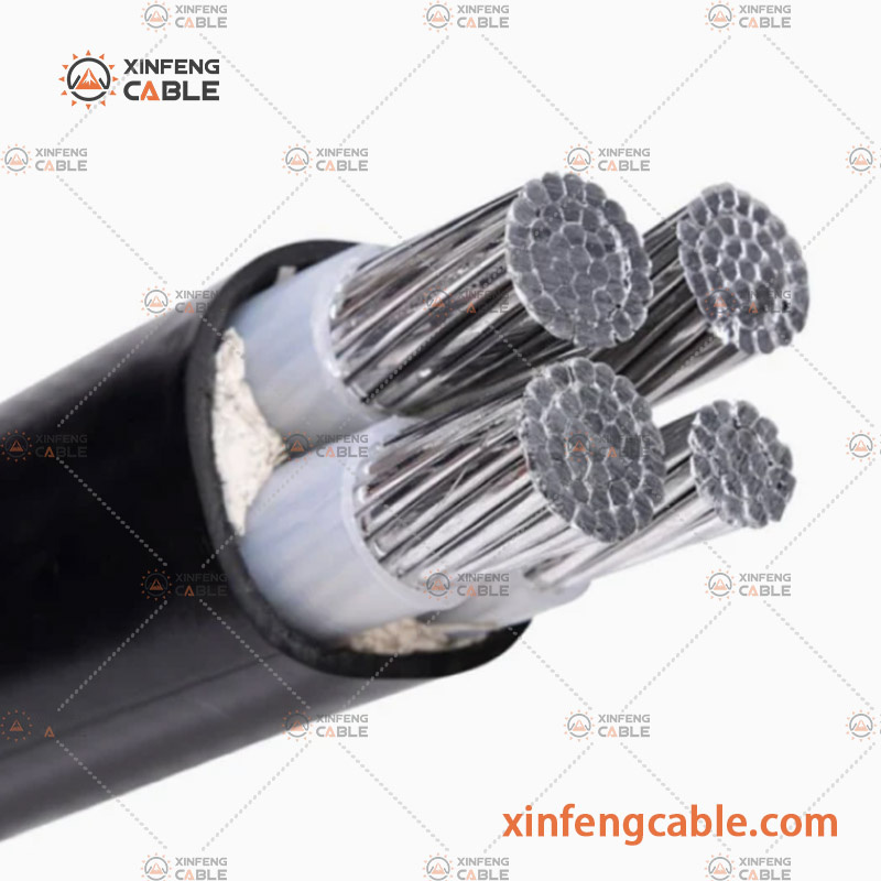 Câble électrique isolé en PVC/XLPE basse tension pour câbles souterrains