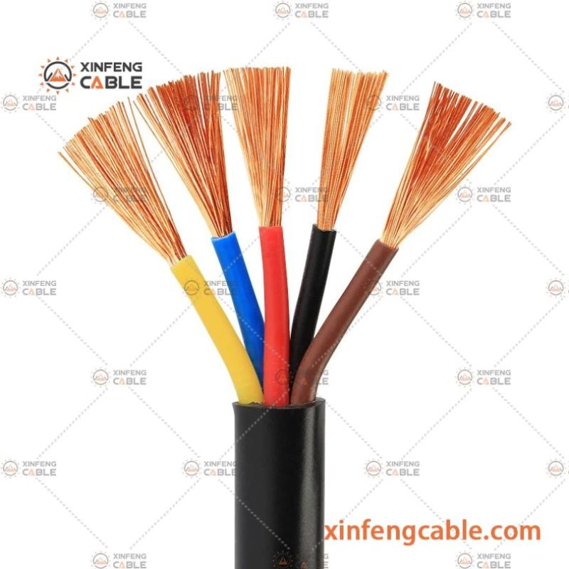 Low Voltage Round Wire XLPE Insulated Flexible Wire Power Cable
