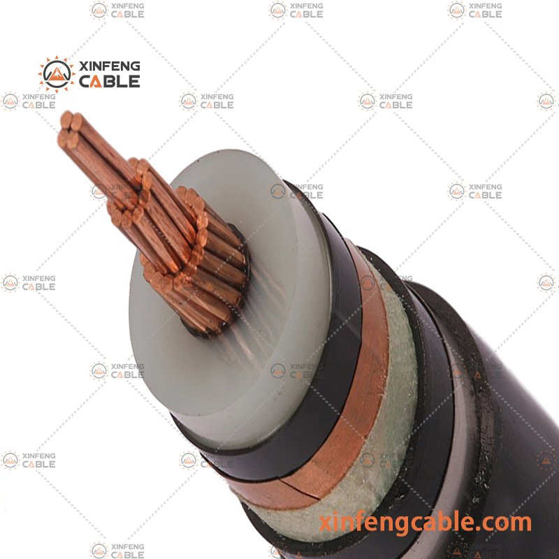 Cabo de Potência Armado com Alumínio ou Cobre Isolado com PVC/XLPE/PE e Revestido com PVC de Média Tensão 11kv sob Armadura Swa/Sta
