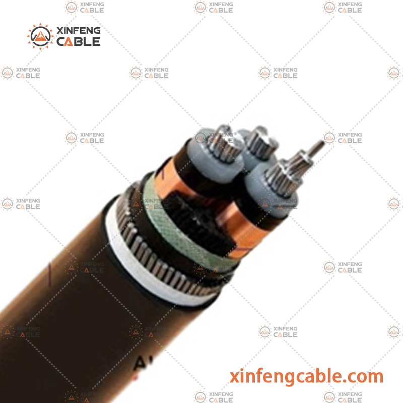 Câble électrique en cuivre et en aluminium de moyenne tension N2xsy Na2xsy N2xcy Na2xcy 1.8/3.6kv 3*25mm 3*35mm 3*50mm 3*70mm 3*95mm