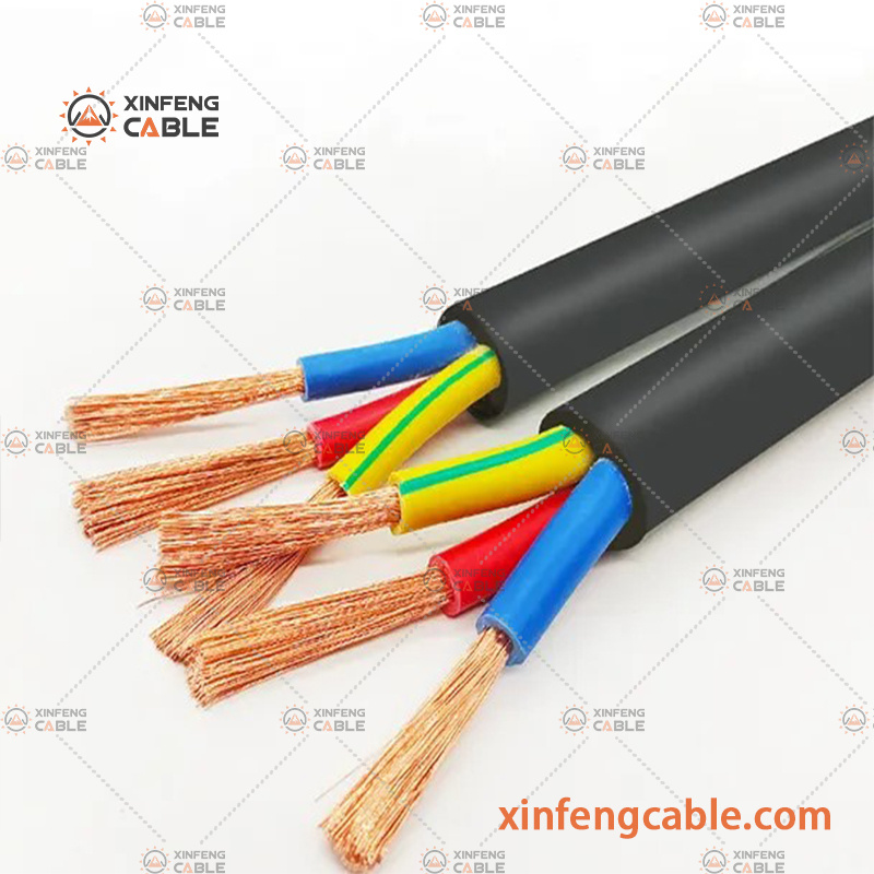 Multi-Core Flexible Copper Conductor PVC Household Electric Wire Cable