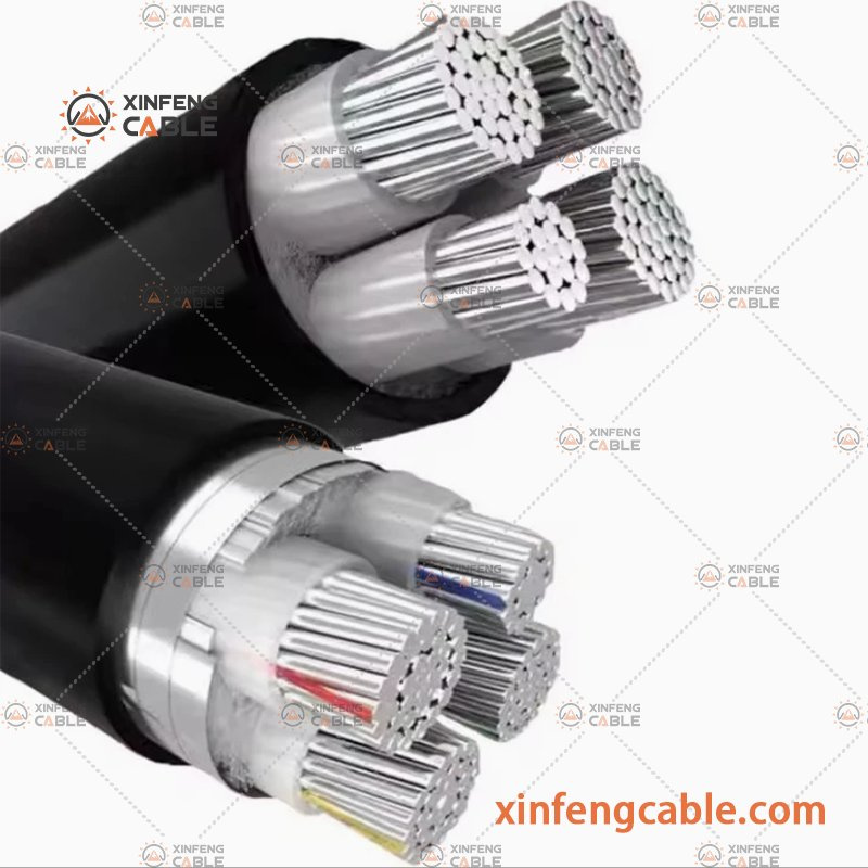 Multi Core Stranded Aluminum Armored Cable Underground XLPE Power Cable