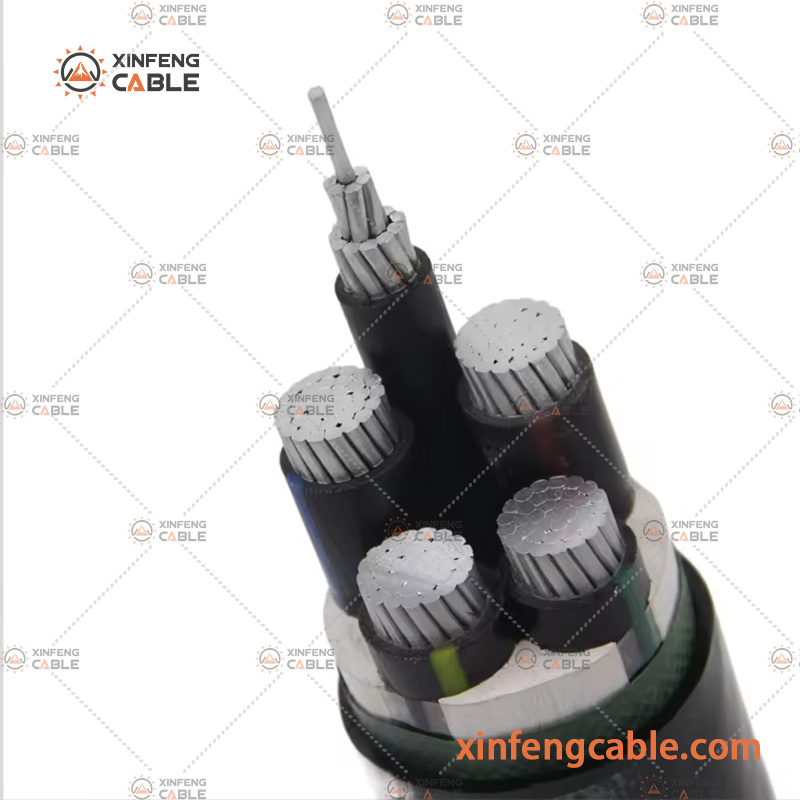 NFC 32-321 0.6/1kv Cu/XLPE/PVC U-1000 R2V/Xv/RV Power Cable 4X95 4X70 4X50 Copper Cable