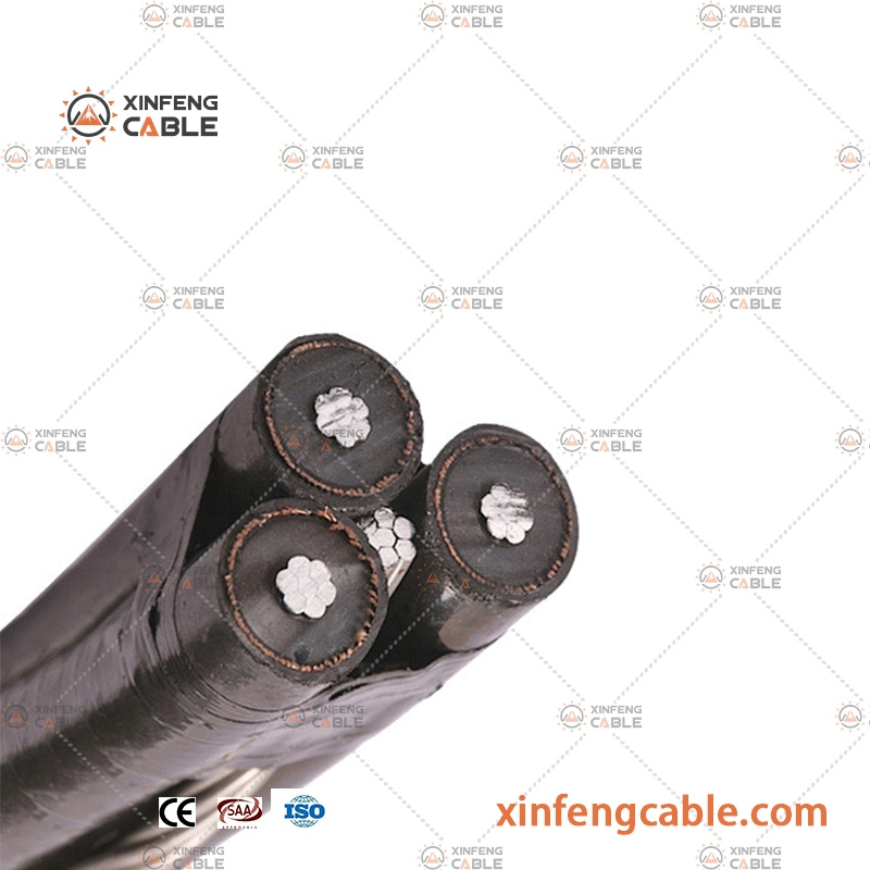 Na2xsa2y-S Câble 18/30 (36) Kv IEC 60502-2 Norme UV-LDPE Gaine Extérieure
