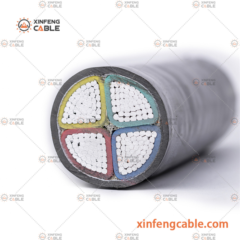 Na2xy Aluminum Conductor XLPE Insulated PVC Sheath Flame Retardant Power Cable