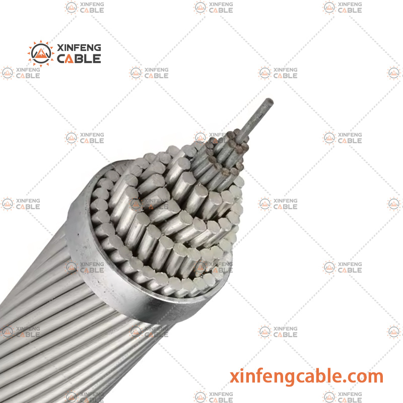 Overhead Bare ACSR Conductor Electrical Aluminum Core Wire Cable