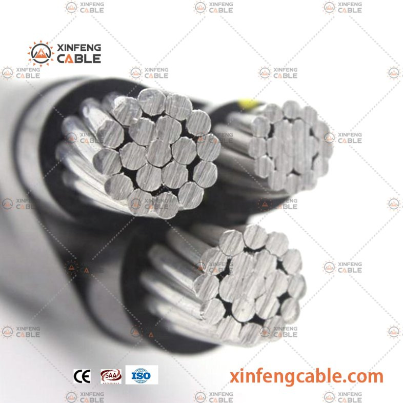 Overhead Power Distribution Low Voltage ABC Cable with Copper Conductor Aerial Insulated Cable