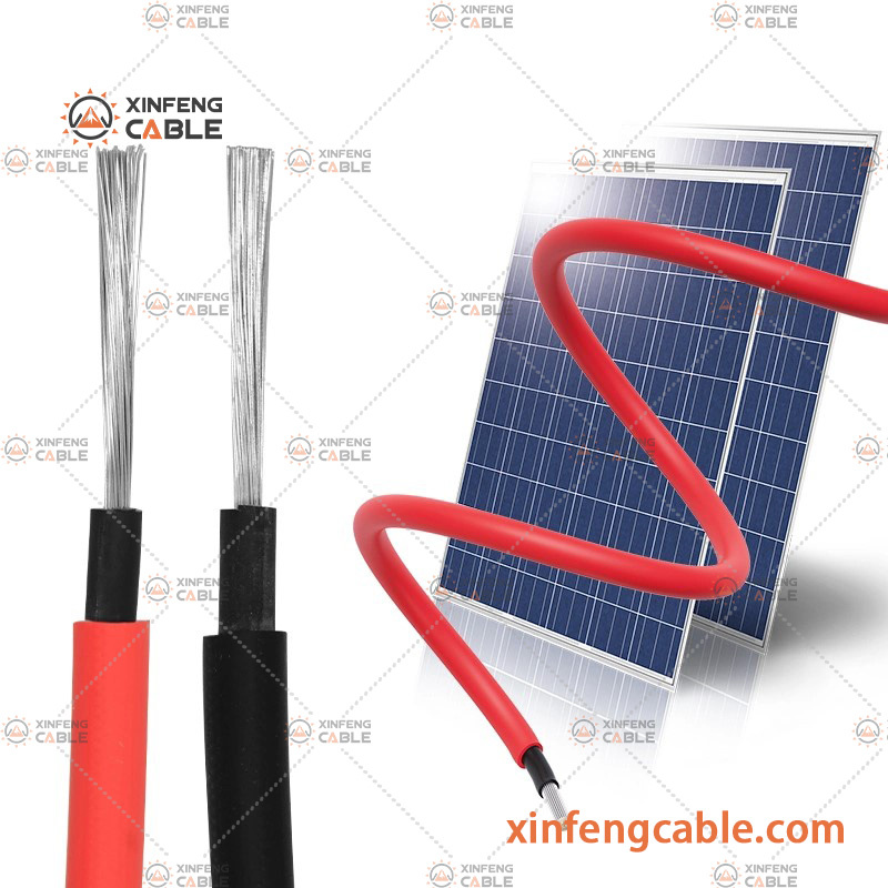 PV1-F H1z2z2-K TUV XLPE/PVC Insulated Electric Wire Flexible Copper Core Solar Cable