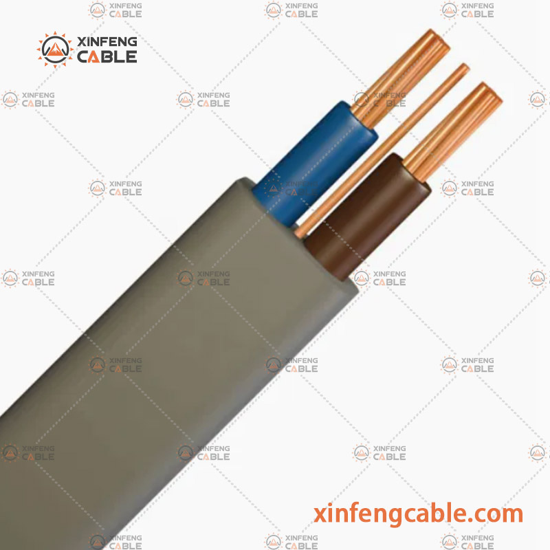 PVC Insulated TPS Flat Cable Cu/V-90/5V-90 Electrical Wire Twin and Earth Cable