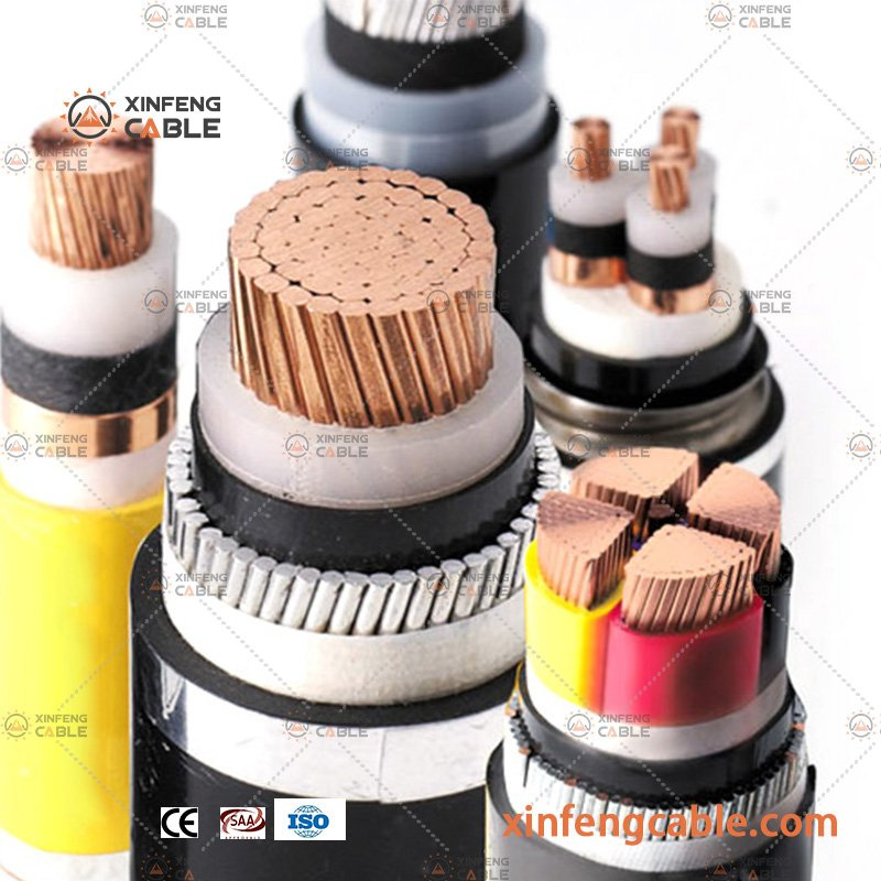 Pulling of LV Cables 4c-25mm² 4c-35mm² XLPE/Swa/PVC/Cu Power Cable