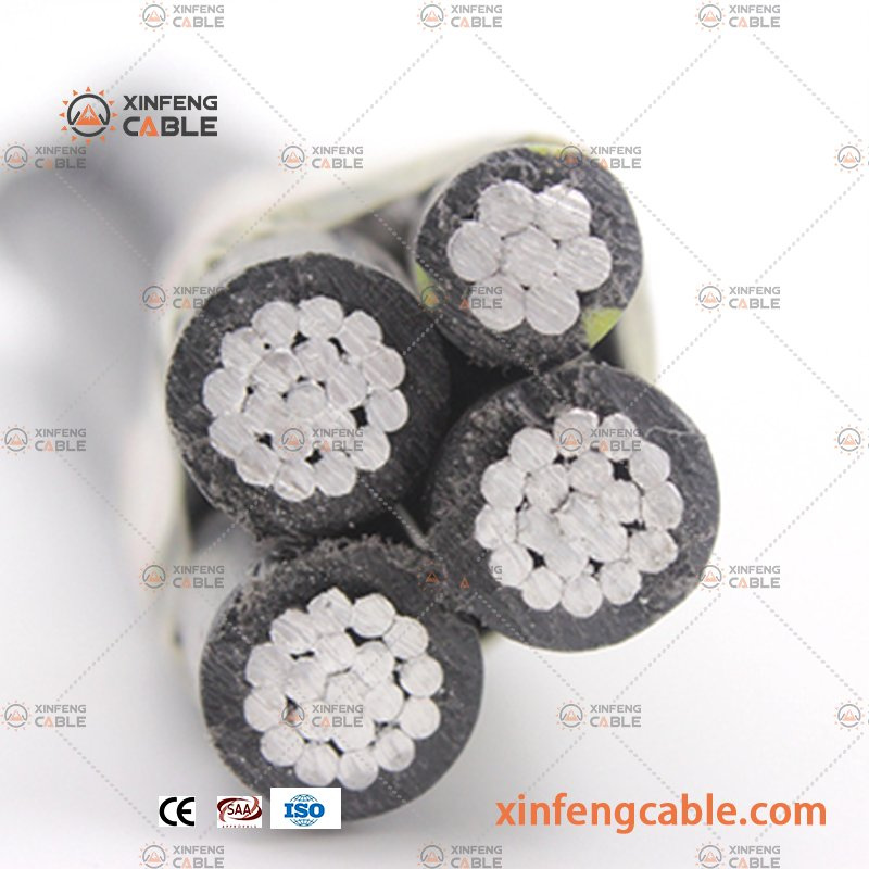 China Cabo de Serviço de Queda de Cabo Aéreo Torcido de Alumínio ABC 0.6/1kv fabricação e fornecedor
