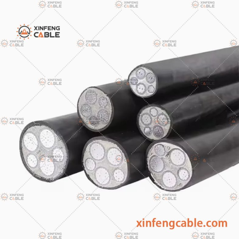 SAA Approval Australian Standard 0.6/1kv AS/NZS Orange Circular 4c Aluminum XLPE Cable