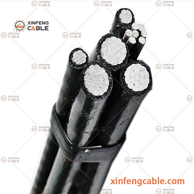 Service Drop Cable 3X25+1X50mm2 AAC Phase Conductor XLPE Insulated AAAC Neutral ABC Cable