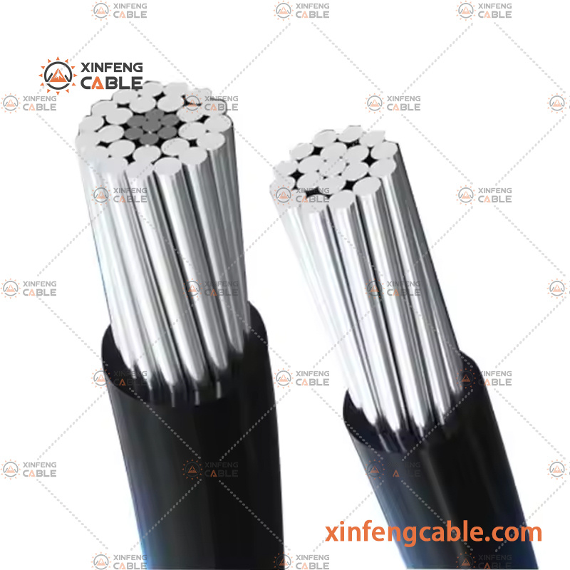 Single Core All Aluminum Stranded Conductor ABC Aerial Bundled Electric Power Cable Electric Cable XLPE Insulation PVC Sheathed Power