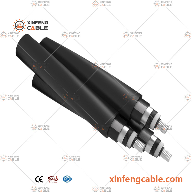 Spacer Cable Tree Wire 12-20kv 3X185 ABC Overhead Power Cable