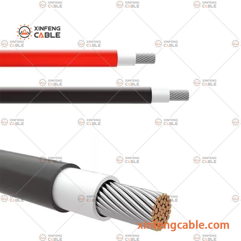 TUV PV System UV Resistant H1z2z2-K PV1-F Single Core Solar Wire Electric Cable
