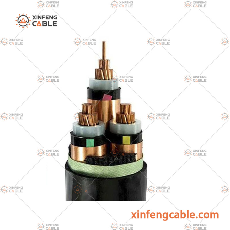 Three Core 12/20kv Medium Voltage Unarmored Cable