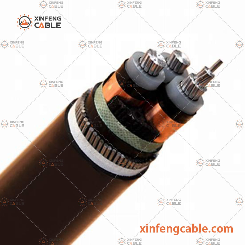 Three Core 3.8/6.6kv Medium Voltage Steel Wire Armoured Cable