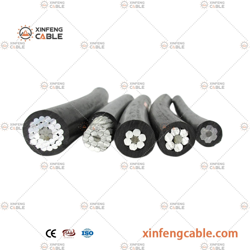 Three Cores 3X50mm2 Electrical Aluminum ABC Overhead Twisted Cable
