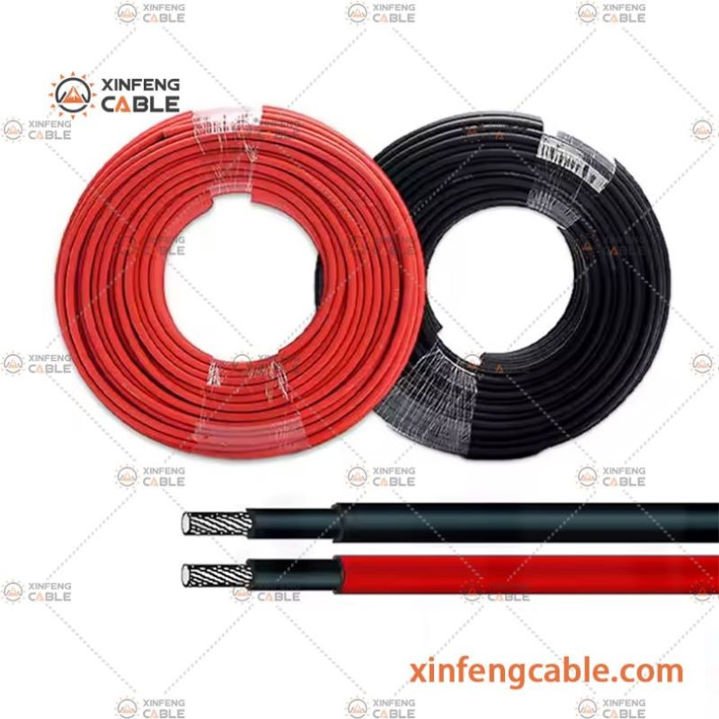 Tinned Copper Xlpo Insulation Jacket Solar Cable 4mm PV Red Cables