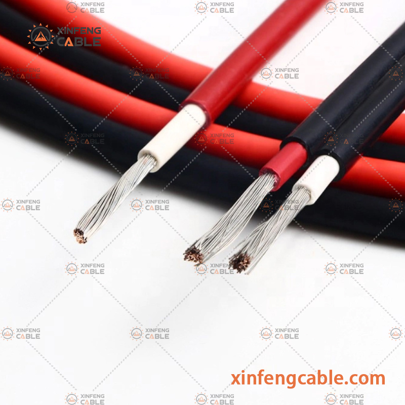 Tinned Copper Xlpo Insulation Jacket TUV Solar Electrical Electric Cable 4mm Solar Cable PV DC Cables 6mm2