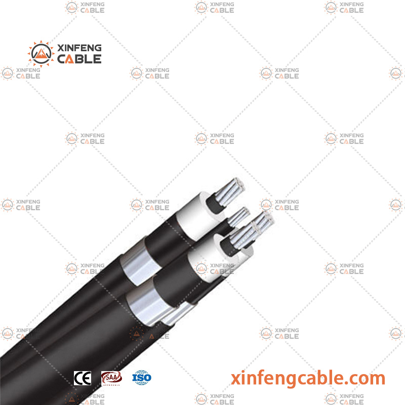 Chine Câble triplex Caai ABC 33kv (3+1) Câble de faisceau aérien à 3 cœurs (4X70+50mm2) fabrication et fournisseur