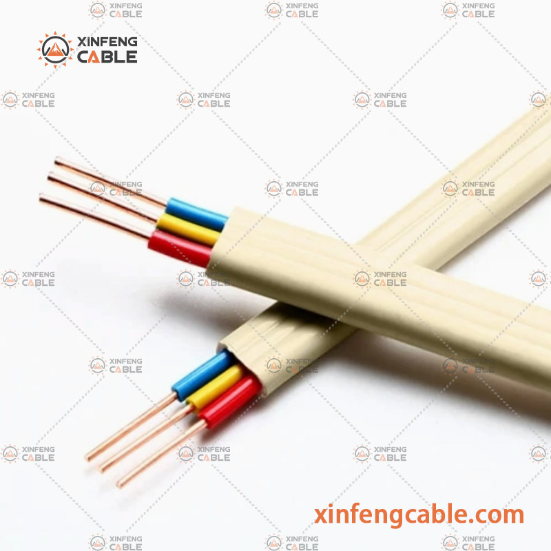 China Cable plano de cobre LSZH Twin & Earth 300/500V cable de construcción aislado en PVC TPS fabricante y proveedor