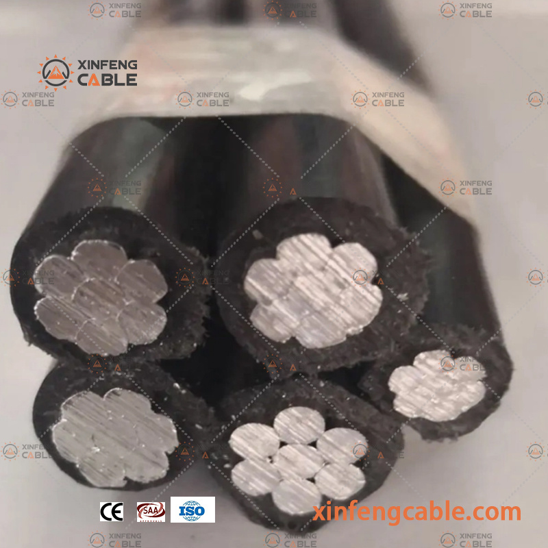Twisted Aluminum Overhead Cable 4*25mm2 4*10mm2 4*16mm2 ABC Cable