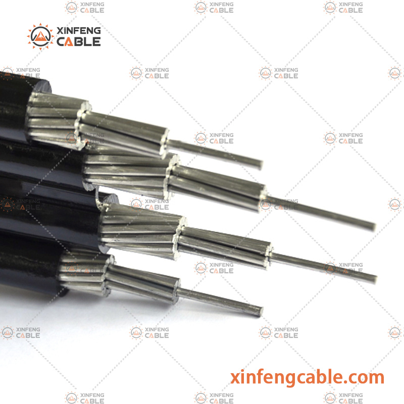 XLPE ABC Aerial Bunch 4 Core Single Phase Insulated Power Overhead Twisted Cable