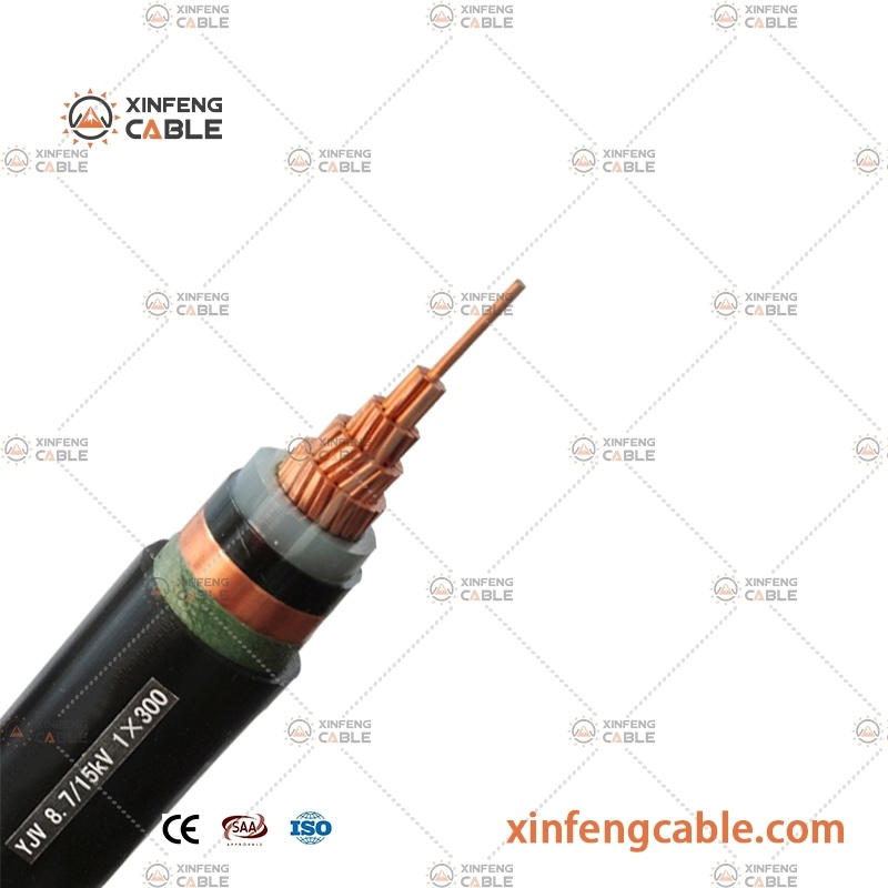 Câble armé souterrain isolé en XLPE 11kv 3 cœur 185mm Swa
