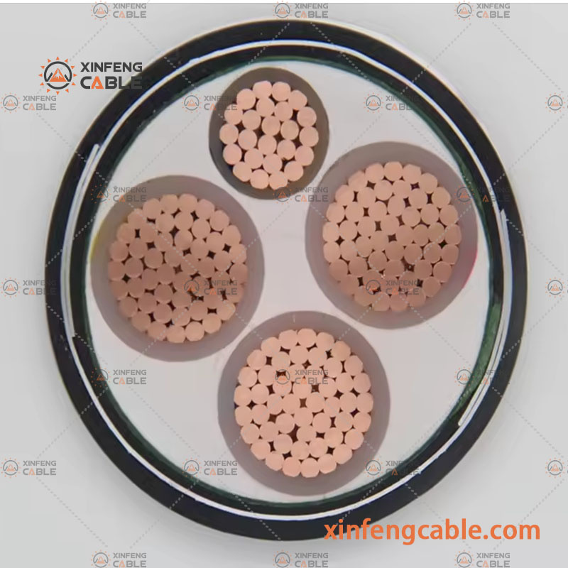 XLPE Insulation Low Voltage Power Cable Copper Conductor