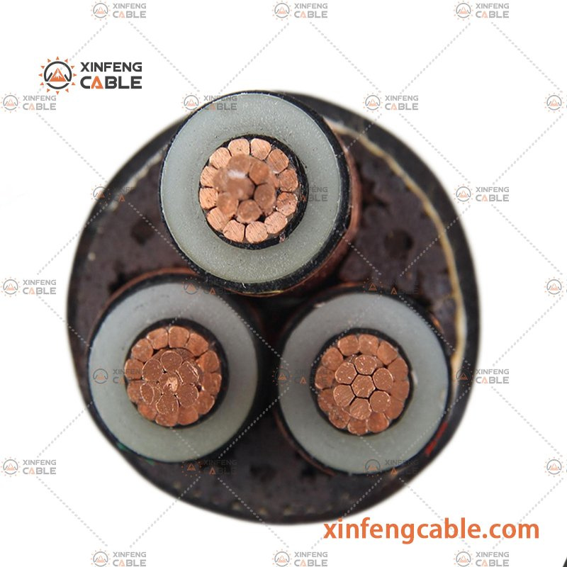 XLPE Power Medium Voltage 1 3 Core 185 36kv Armoured Underground Electric Cable