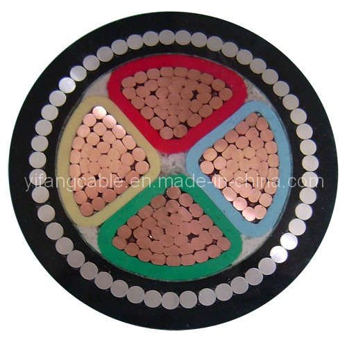 0.6/1kv 4*150mm2 Cu/XLPE /Swa/PVC Yjv32 Cable
