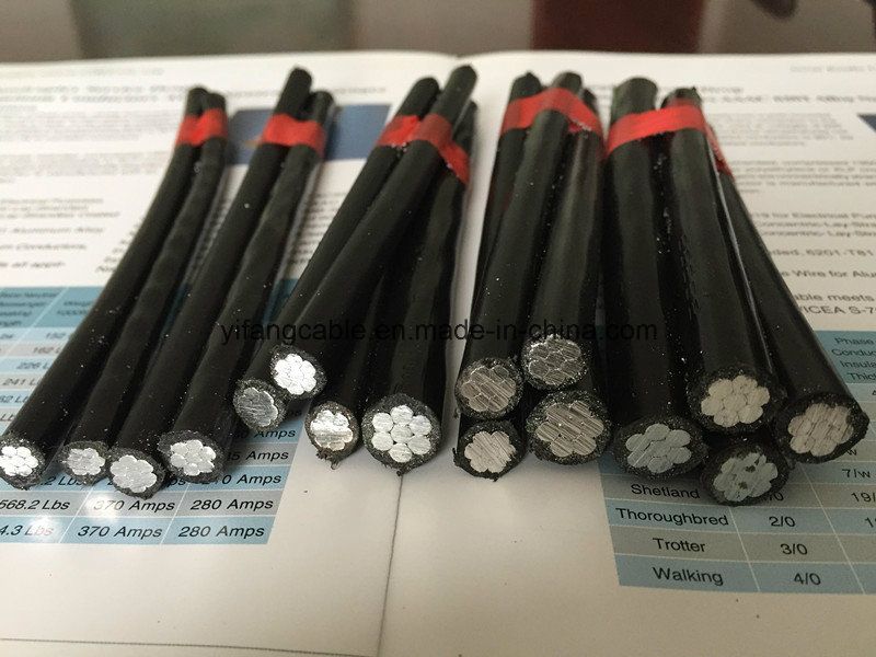 0.6/1kv Overhead Aluminium Conductor Aerial Bundled Cable Overhead Insulated Cable- (ABC cable)