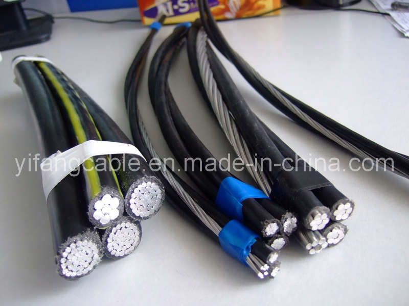 Cina 1/0AWG 2/0AWG 4/0AWG Cavo in alluminio ritorto per servizio di discesa NFC 33-209 Cavo aereo a fascio (cavo ABC) Cavo di discesa per linee elettriche aeree esterne produzione e fornitore
