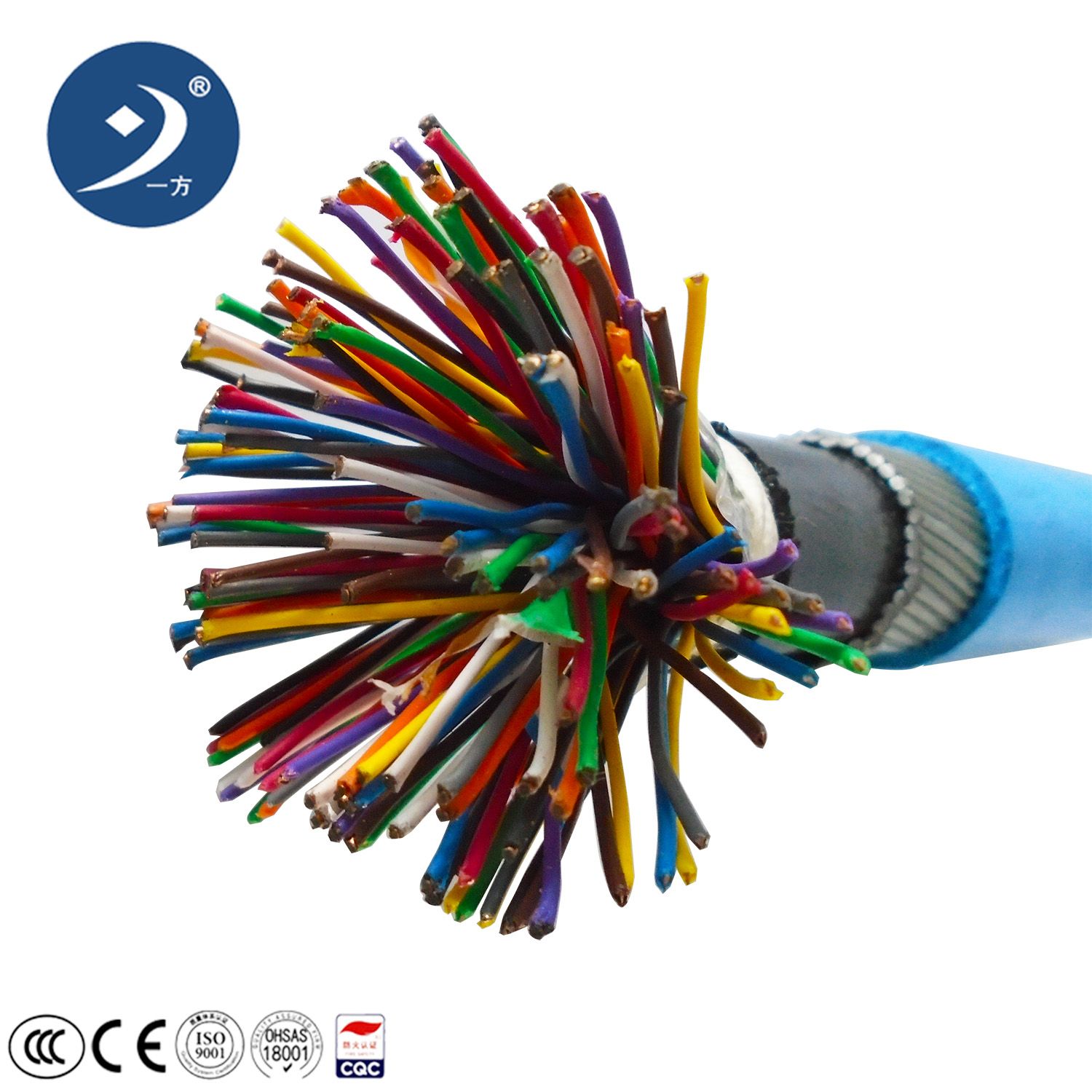 Chine 1-100 Câble téléphonique en cuivre à paires pour intérieur et extérieur à vendre fabrication et fournisseur