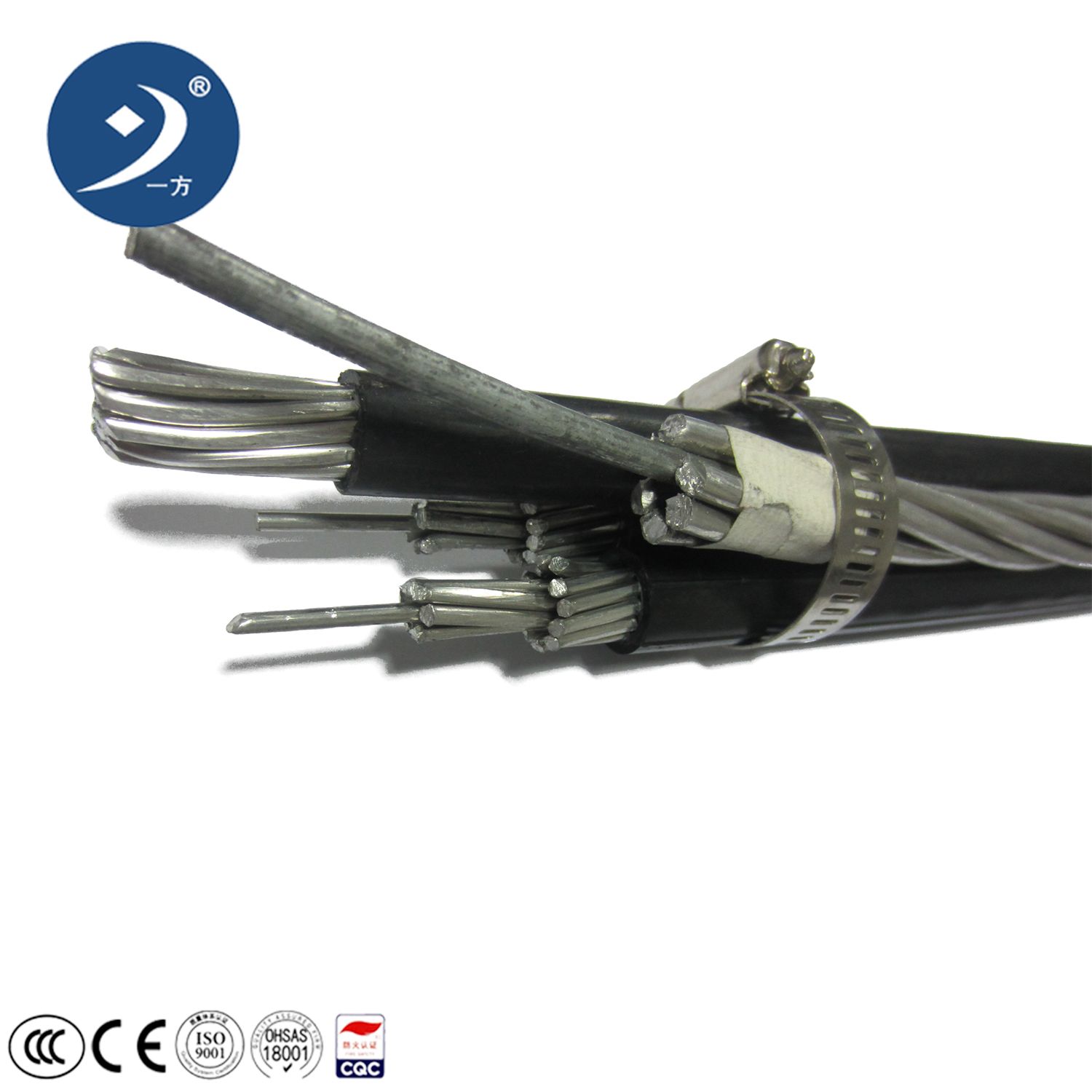 1 2 3 4 Core 3 Phases Aerial Bundled ABC Cable Manufacturer Electric Overhead Line